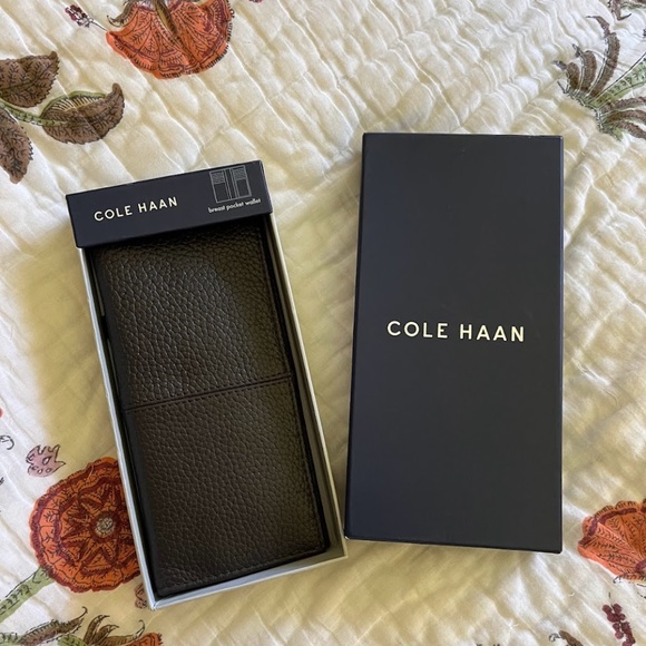 Cole Haan Black and Brown Leather Wallets - Picture 6 of 6